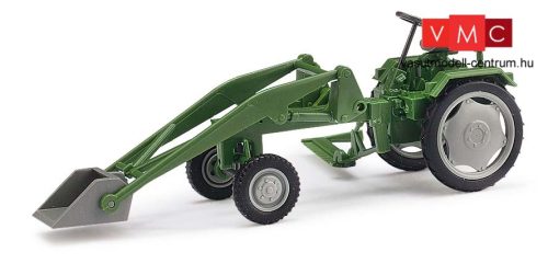 Busch 210004701 RS09 traktor homlokrakodóval, zöld (H0)