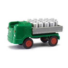  Busch 210009618 Multicar M21 platós teherautó, tejesedényekkel (H0)