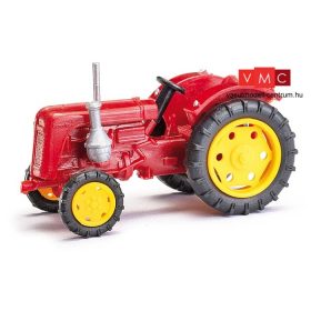   Busch 210010108 Famulus traktor, sötétpiros - sárga felnikkel (H0)