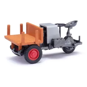   Busch 210016603 Picco 1 háromszögvázas ipari jármű, platós, szürke (H0)