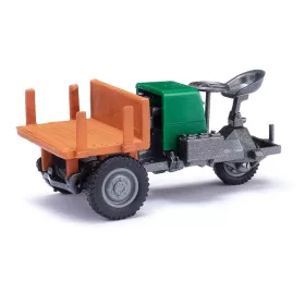   Busch 210016604 Picco 1 háromszögvázas ipari jármű, platós, zöld (H0)