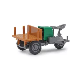   Busch 210016605 Picco 1 háromszögvázas ipari jármű, platós, zöld (H0)