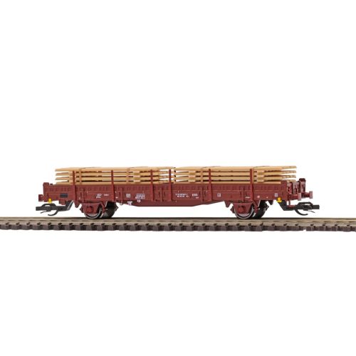 Busch 31518 Rakoncás teherkocsi, Ks 3300, fagerenda rakománnyal, DR (E4) (TT)