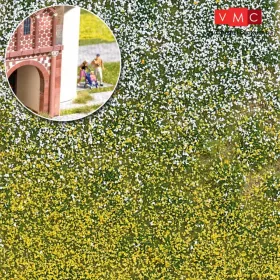 Busch 3546 Virágos fűcsomók (100 db), 4 mm magas, tavaszi (H0,TT,N)