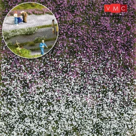 Busch 3548 Virágos fűcsomók (100 db), 4 mm magas, késő nyári (H0,TT,N)