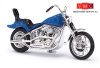 Busch 40152 Amerikai motorkerékpár, chopper, metálkék színben (H0)