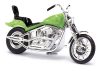 Busch 40155 Amerikai motorkerékpár, chopper - zöld (H0)