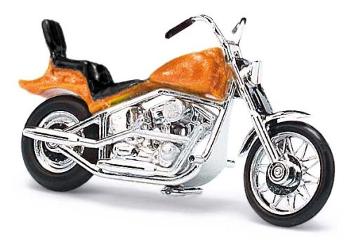 Busch 40159 Amerikai motorkerékpár, chopper - metál narancssárga (H0)