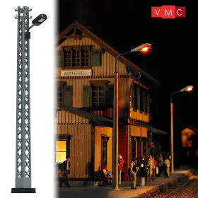Busch 4130 Lámpa rácsos oszlopon, sárga LED (H0)