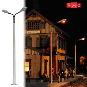 Busch 4138 Lámpa betonoszlopon, dupla, sárga LED (H0)