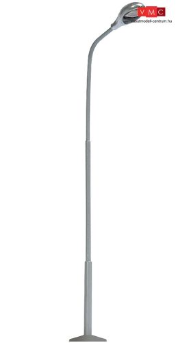 Busch 4155 Lámpa betonoszlopon, ezüst színű lámpafej, fehér LED (H0)