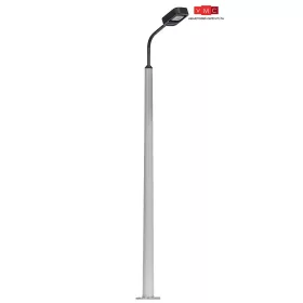   Busch 4156 Lámpa betonoszlopon, fekete színű lámpafej, fehér LED (H0)