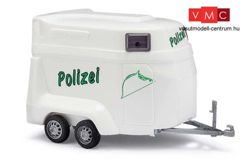 Busch 44925 Rendőrségi lószállító utánfutó - Polizei (H0)