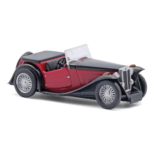 Busch 45919 MG Midget Cabrio, fekete/piros, 1945 (H0)