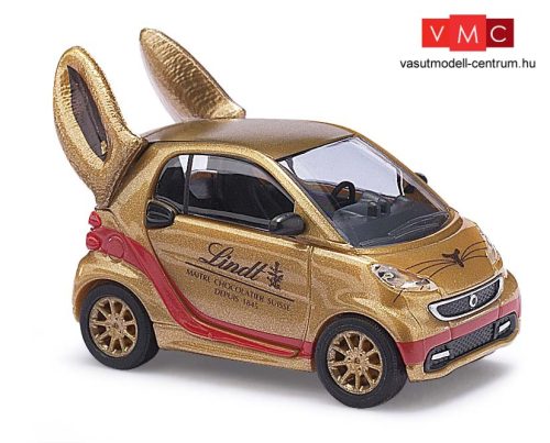 Busch 46211 Smart Fortwo 2012, Lindt, Goldhase (H0)