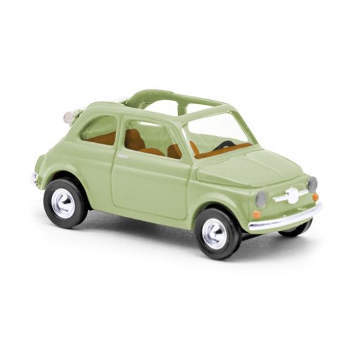 Busch 48781 Fiat 500 Cabriolimousine, zöld (H0)