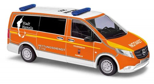 Busch 51182 Mercedes-Benz Vito mentőautó, Notarzt Hameln (H0)