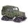 Busch 52122 UAZ 469 katonai terepjáró, lánctalp meghajtással (H0)