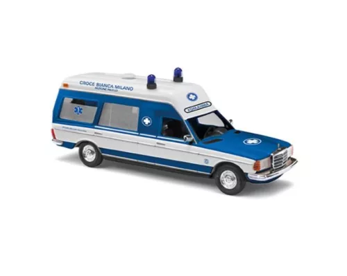 Busch 52224 Mercedes-Benz VF 123 Miesen mentő, Italien Croce Bianca (H0)