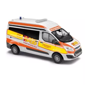   Busch 52514 Ford Transit Custom HD mentőautó, ASB Bonn (H0)