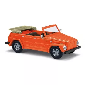   Busch 52705 Volkswagen 181 Kurierwagen, nyitott tetővel, narancssárga (H0)