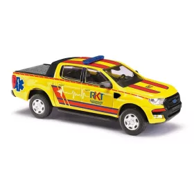   Busch 52820 Ford Ranger 2016, fedett raktérrel, RKT Regensburg (H0)