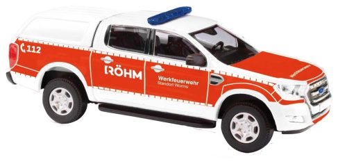 Busch 52840 Ford Ranger Hardtop 2016, Werkfeuerwehr Röhm (H0)