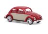 Busch 52968 Volkswagen Käfer (bogár), oválablakos, 1955 - piros/fehér (H0)