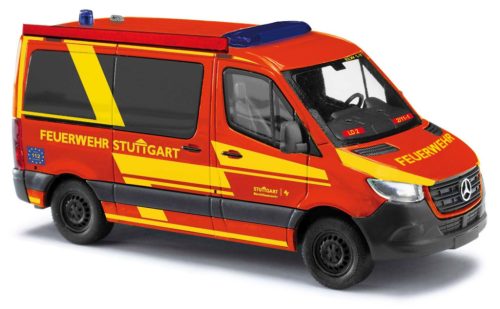 Busch 53466 Mercedes-Benz Sprinter, rövid, tűzoltó - Feuerwehr Stuttgart (H0)