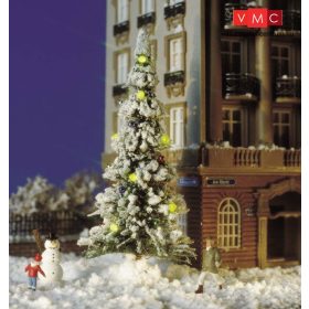 Busch 5409 Havas karácsonyfa világítással, hóemberrel (H0)