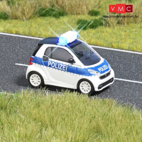 Busch 5623 Smart Fortwo német rendőrség - Polizei, működő villogóval (H0)