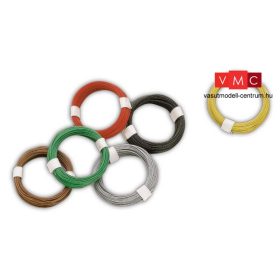 Busch 5791 Vezeték, vékony (10 m), sárga