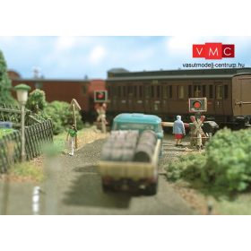   Busch 5958 Fénysorompó (2 db), német szabvány (TT) - villogtató elektronikával