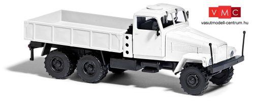 Busch 60255 IFA G5, platós teherautó, fehér - építőkészlet (H0)