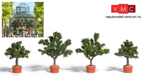 Busch 6619 Citrom és narancsfa kőedényekben, 2-2 db (H0)