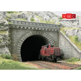 Busch 7023 Alagútbejárat szányfalakkal, kétvágányos (H0)