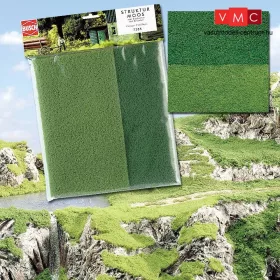 Busch 7385 Téphető aljnövényzet és lombanyag, világos- és középzöld, 245 x 245 mm