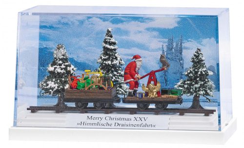 Busch 7627 Diorama: Merry Christmas XXV - Draisinenfahrt (H0f)