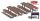 Busch 7782 Mini-Set: Sörpadok és kerti grill (H0)