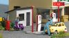 Busch 7832 Action-Set: Benzinkút robogóval (H0)