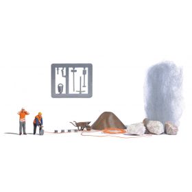 Busch 7942 Action-Set: Tervezett robbantás (H0)