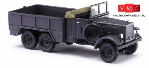Busch 80031 Einheits-Diesel katonai platós teherautó - Wehrmacht (H0)
