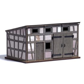   Busch 8793 Favázas melléképület, kopott falakkal (TT) - LC