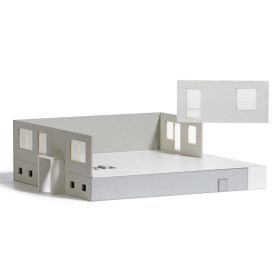   Busch 8890 Lakótelepi tömbház WBS 70, építés alatt (TT) - LC