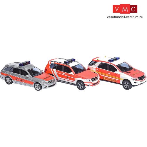 Busch 89004 Tűzoltó és mentőautó-készlet: Mercedes-Benz E-Klasse, GL-Klasse, M-Klasse (H0