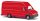 Busch 89114 Iveco Daily dobozos furgon, piros (H0)