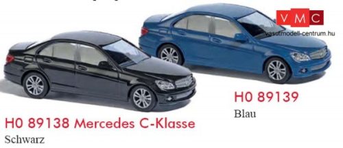 Busch 89138 Mercedes-Benz C-Klasse, fekete (H0)