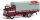 Busch 95173 IFA W50 Sp platós/ponyvás teherautó tetőspoilerrel, piros/fehér/szürke (H0)