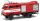 Busch 95173 IFA W50 Sp platós/ponyvás teherautó tetőspoilerrel, piros/fehér/szürke (H0)