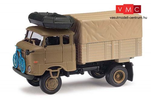 Busch 95255 IFA W50 LA platós/ponyvás expedíciós teherautó - Mexiko (H0)